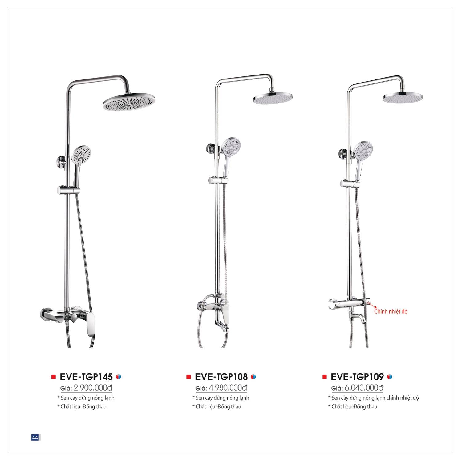 Thiết bị vệ sinh EVEREST Catalogue và Bảng giá mới nhất 2025 /Page 44